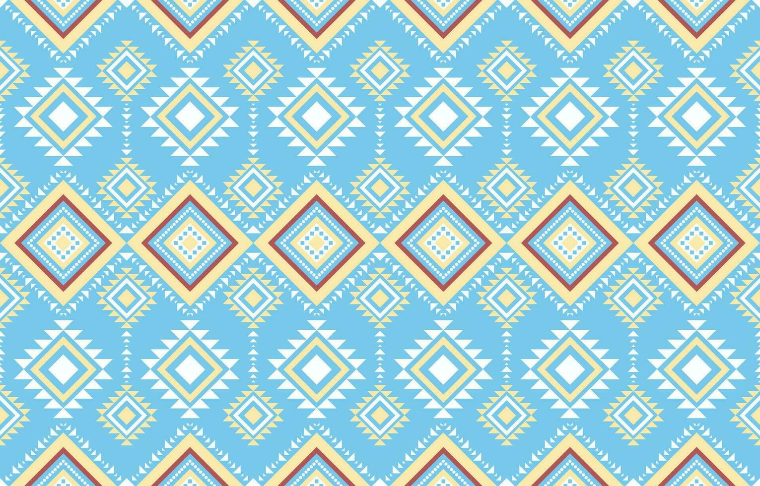 ethnisch abstrakt Ikat Kunst. aztekisch Ornament drucken. geometrisch ethnisch Muster nahtlos Farbe orientalisch. Design zum Hintergrund ,Vorhang, Teppich, Hintergrund, Kleidung, Verpackung, Batik, Vektor Illustration.