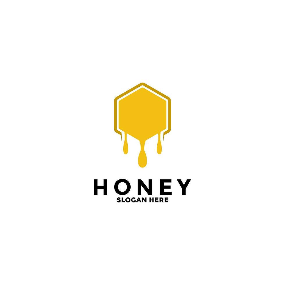 Honig Logo Design Inspiration, Honig Biene Logo Vektor Symbol Vorlage