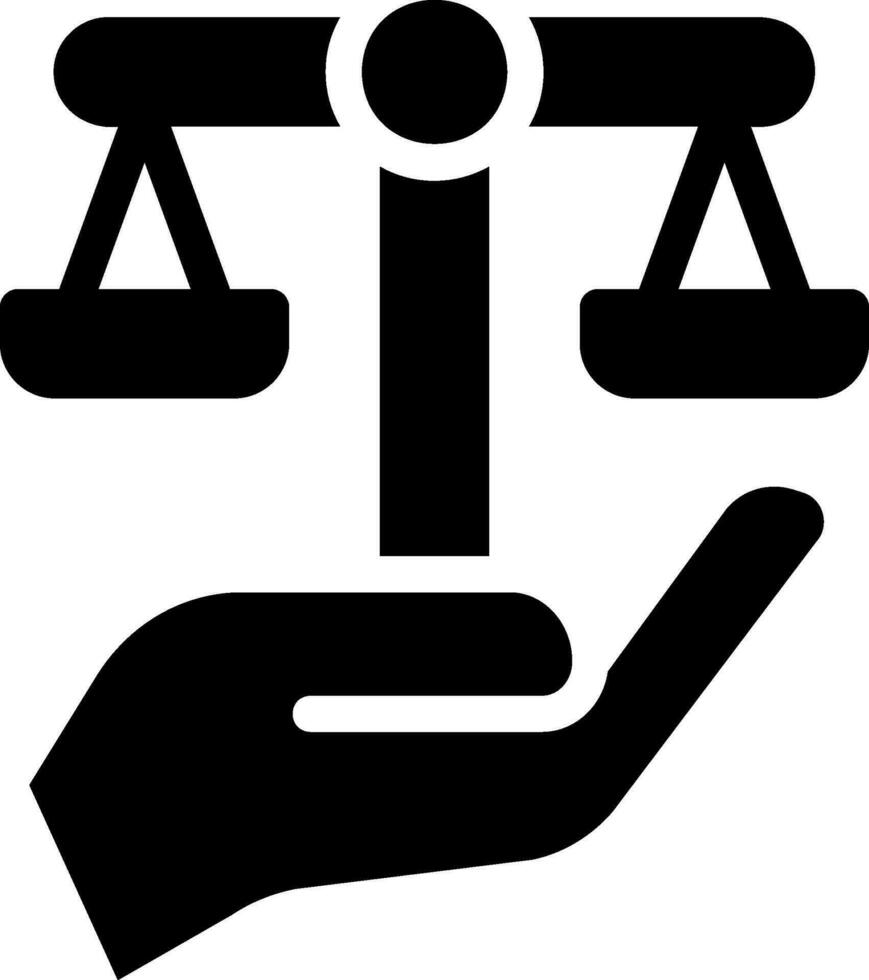 Balance-Glyphe-Symbol vektor