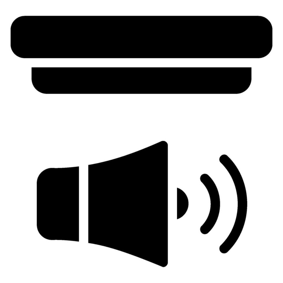 ljud sensor glyf ikon vektor
