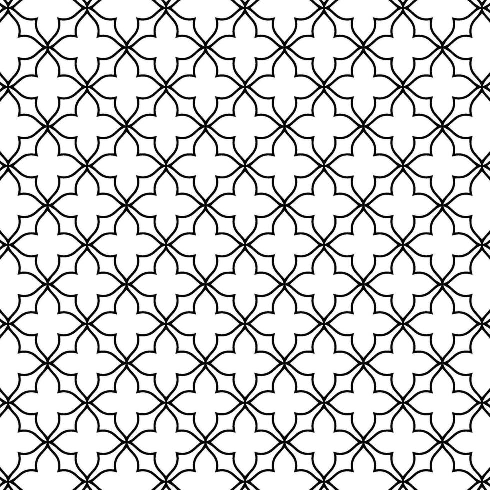 svart och vit traditionell mitten östra arabicum mönster vektor