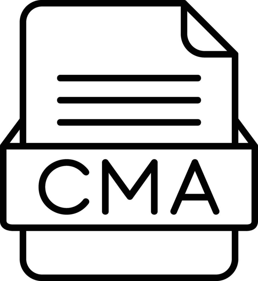 cma Datei Format Linie Symbol vektor