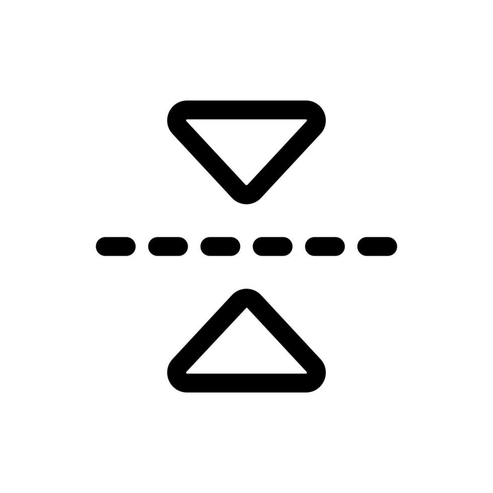 flip horisontell ikon i trendig platt stil isolerat på vit bakgrund. flip horisontell silhuett symbol för din hemsida design, logotyp, app, ui. vektor illustration, eps10.