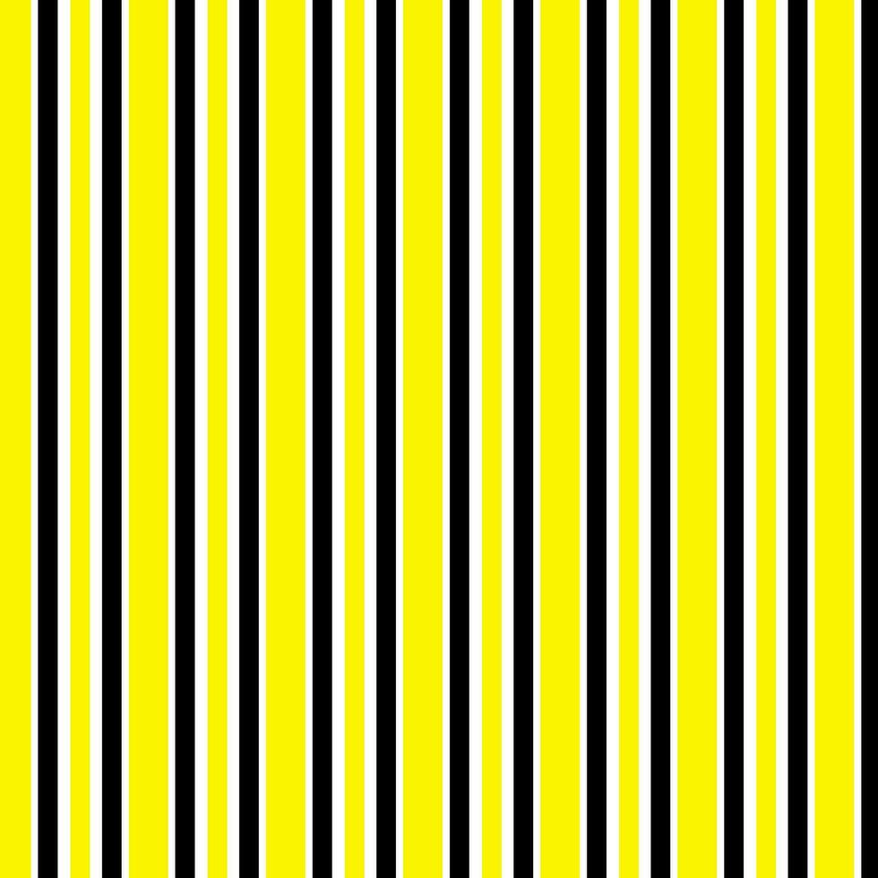 einfach abstrakt Nahtlos schwarz und Gelb Farbe wellig variabel Linie Muster vektor