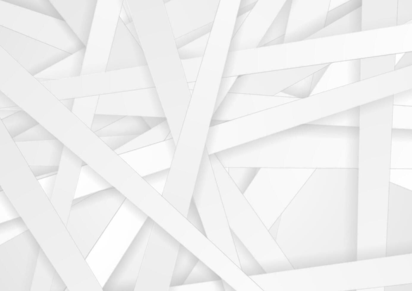 Weiß Papier Streifen abstrakt minimal Hintergrund vektor