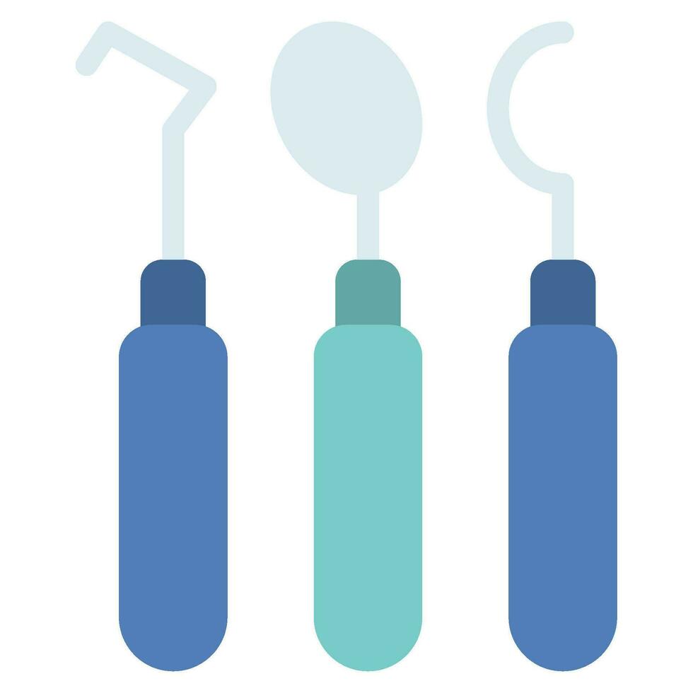 Dental Werkzeuge Symbol Illustration, zum Netz, Anwendung, Infografik, usw vektor