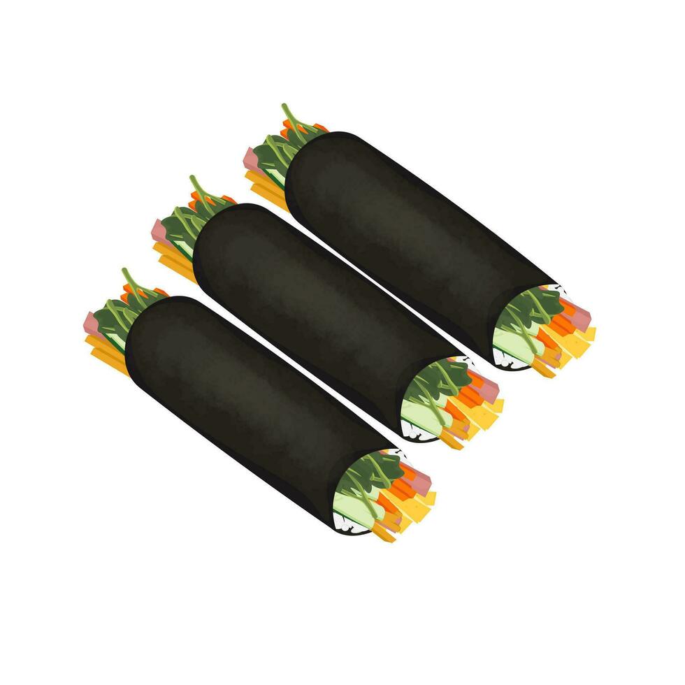 Illustration Logo zum Mayak gimbap oder klein kimbap vektor