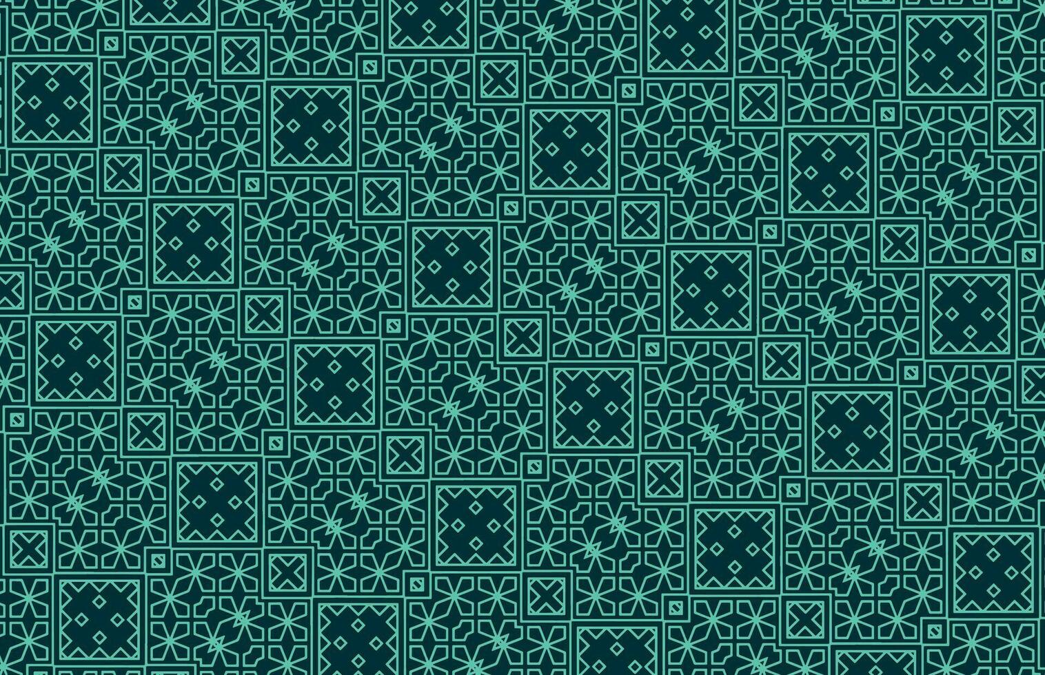 arabicum geometrisk blå tyg mönster vektor