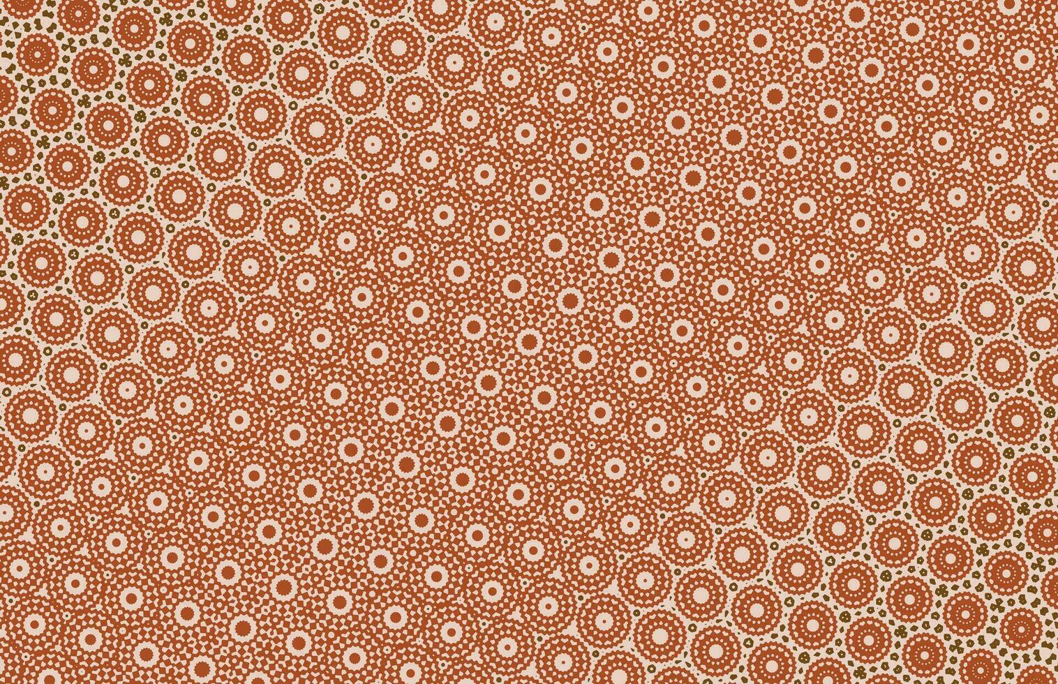 brun cirkel halvton tyg mönster vektor