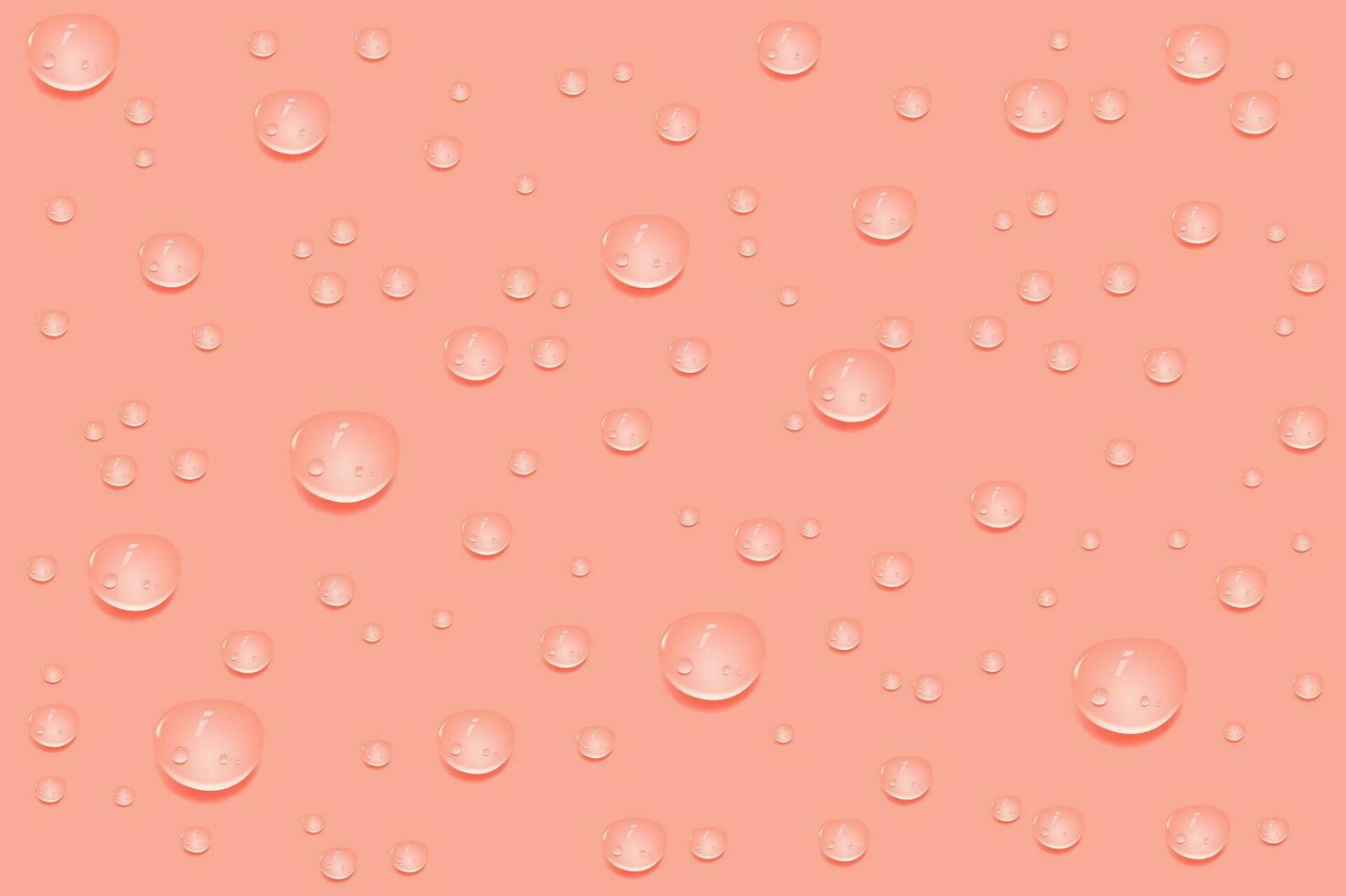 flytande rosa våt droppar av gel eller kollagen.spillt vattenpölar av kosmetisk serum eller vatten. runda rena swatch av väsen lotion eller gelé för hud vård.skönhet bakgrund med olja droppar. vektor