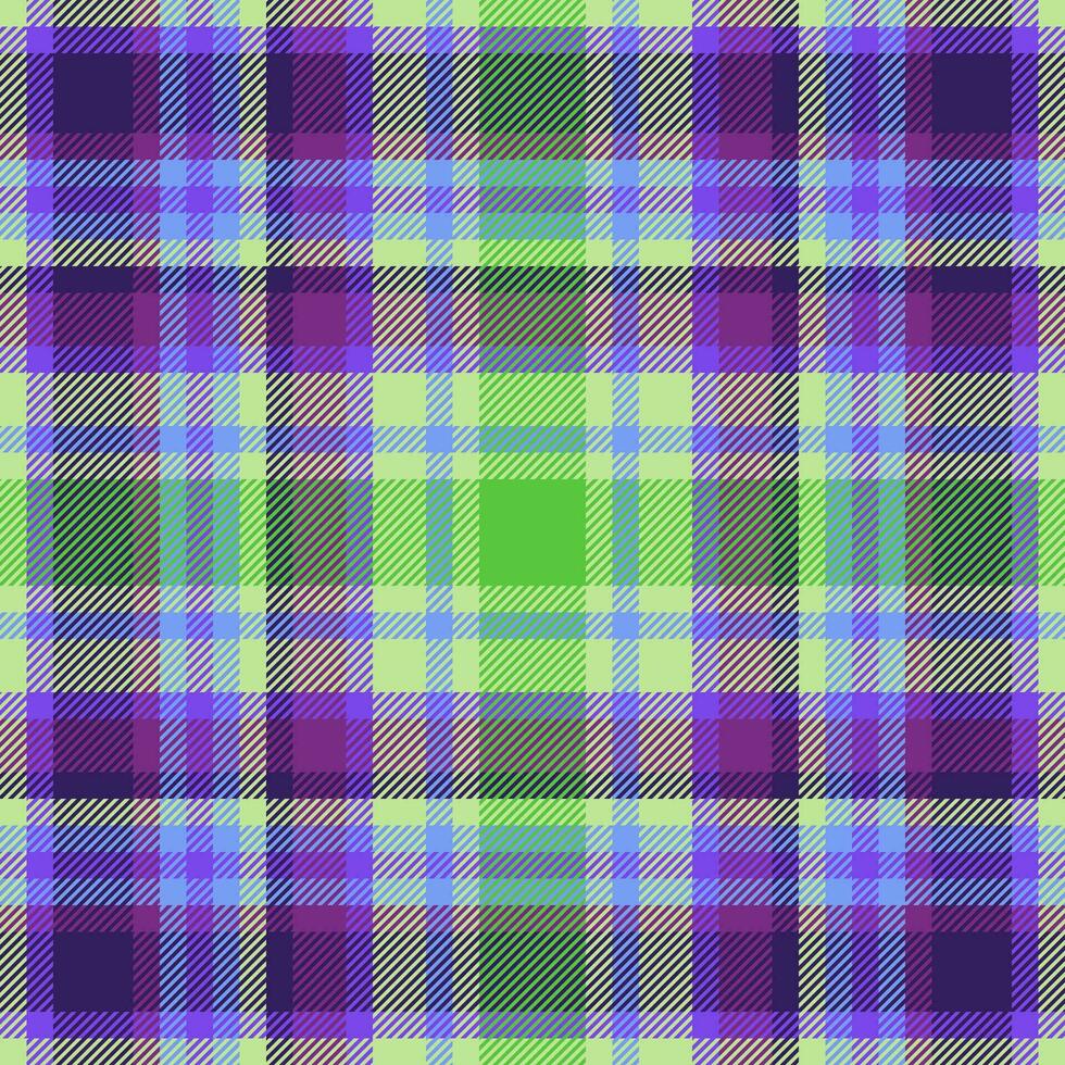 prüfen Hintergrund nahtlos von Textur Tartan Plaid mit ein Muster Textil- Vektor Stoff.