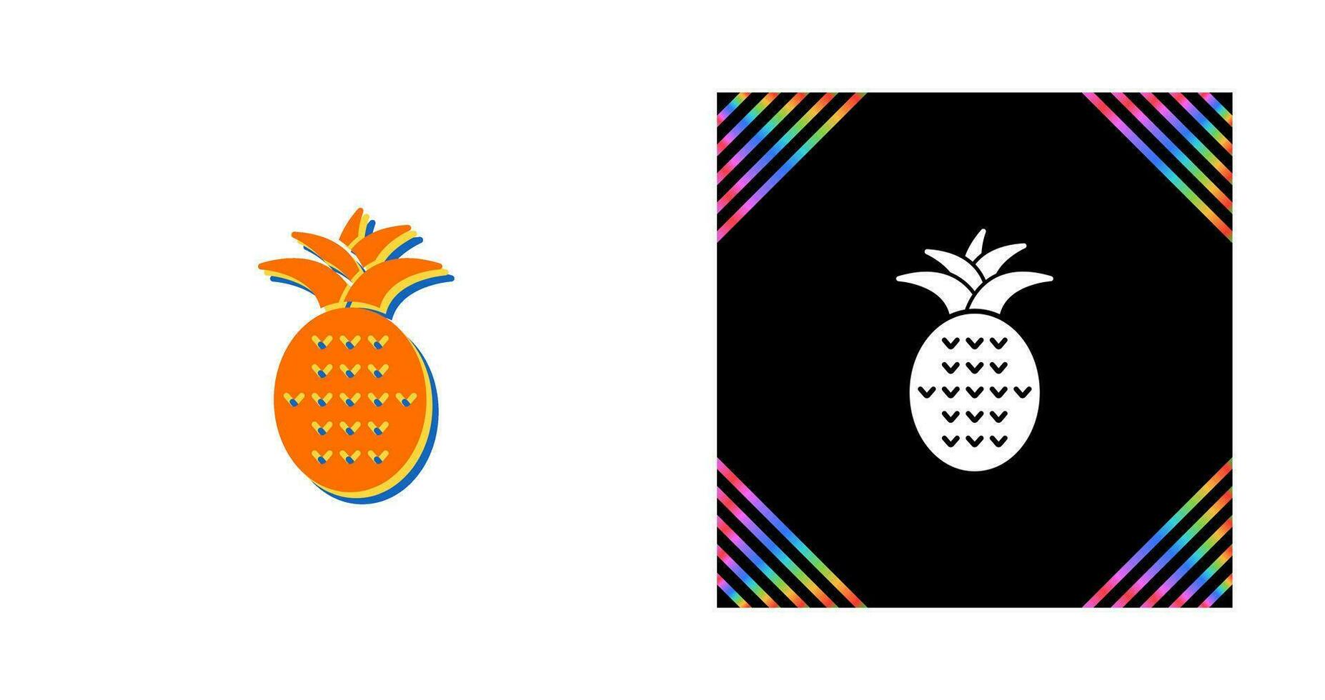 Ananas-Vektor-Symbol vektor