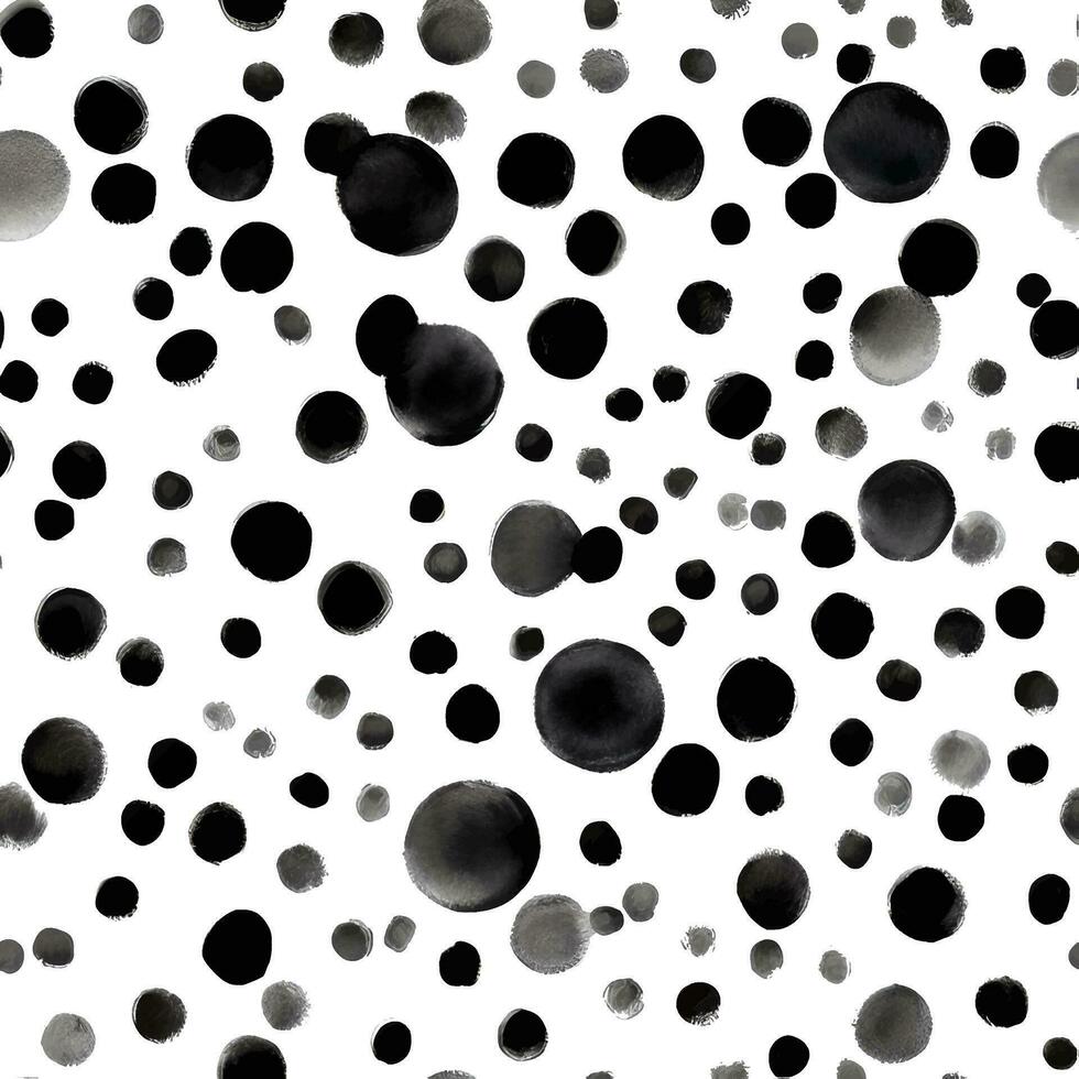 polka punkt leopard sömlös mönster textur hand dragen målning illustration vektor