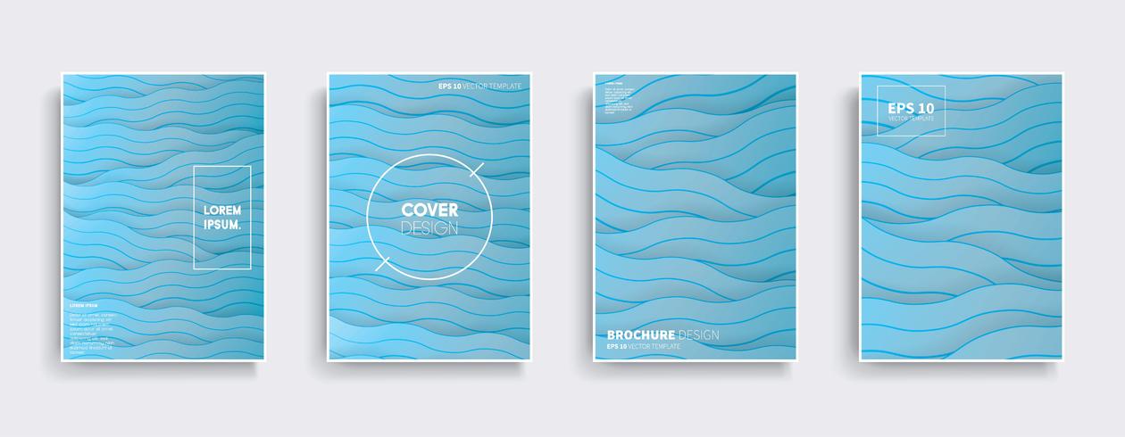 Minimale Vector-Cover-Designs. Zukünftige Plakatschablone. vektor