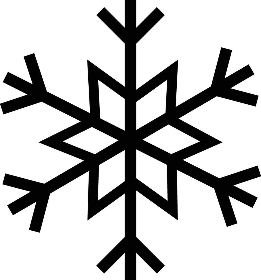 snöflinga vinter- vektor ikon. snö faller symbol. is flack tecken. vinter- element. mönster kall kristall