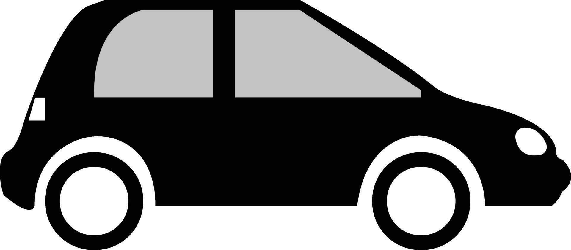 Auto Silhouette Automobil Fahrzeug im schwarz vektor