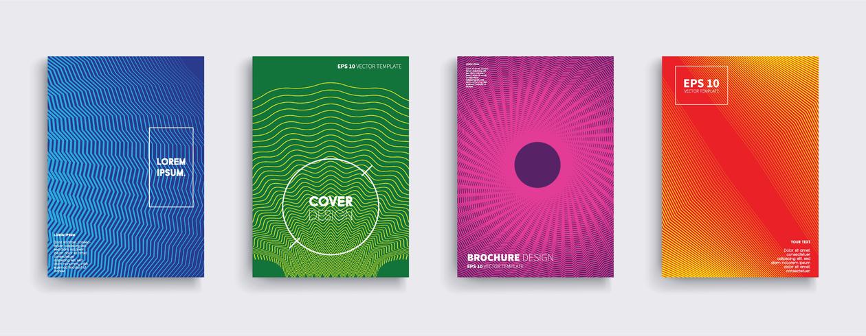 Minimale Vector-Cover-Designs. Zukünftige Plakatschablone. vektor