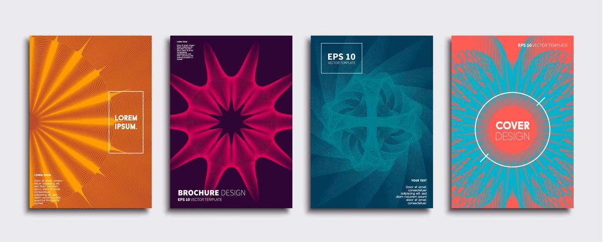 Minimale Vector-Cover-Designs. Zukünftige Plakatschablone. vektor