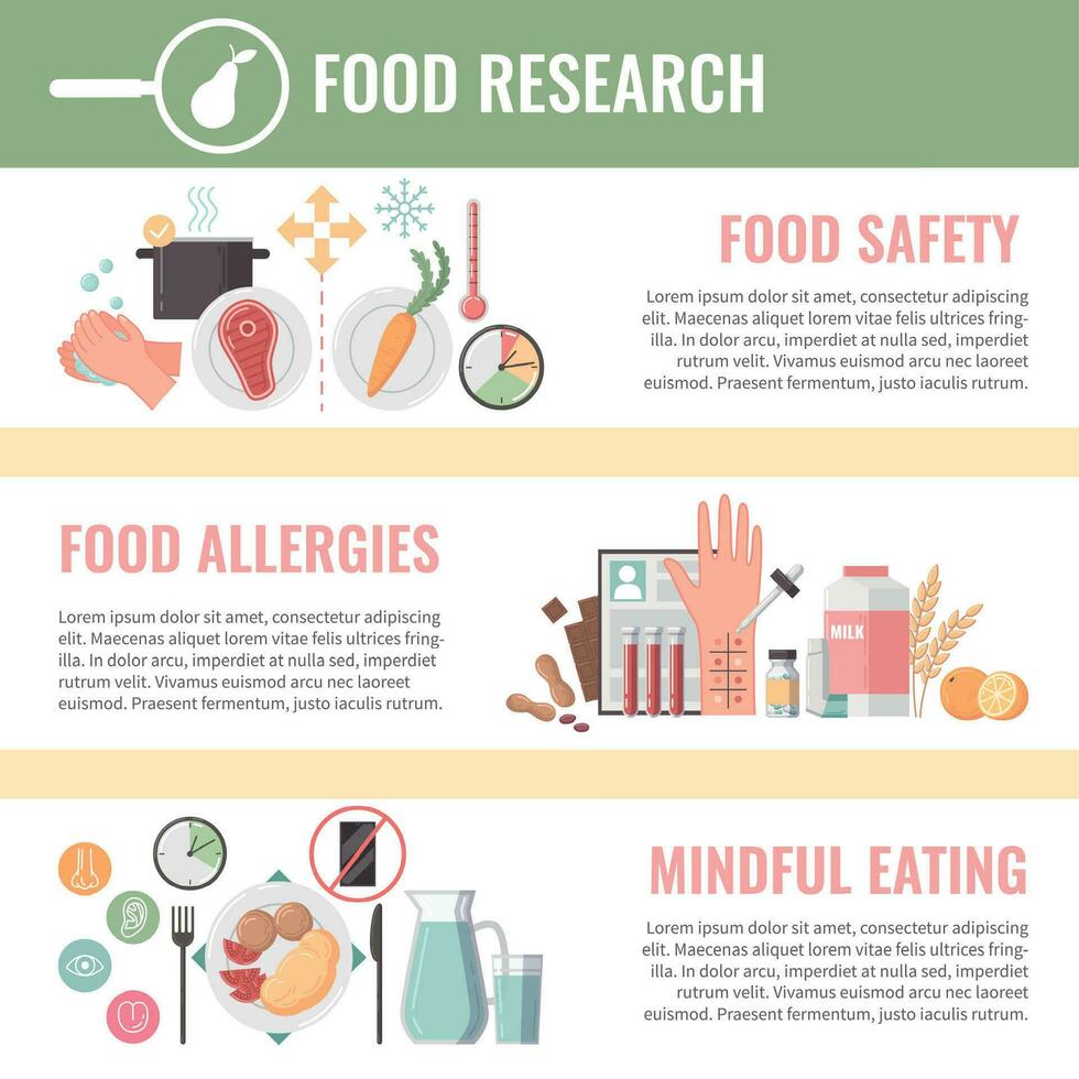 Essen Ernährung Infografiken vektor