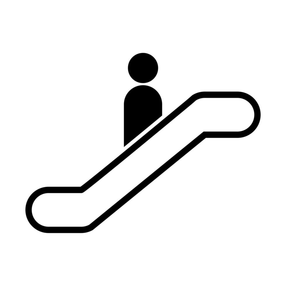 Rolltreppe Vektor Symbol zum Grafik Design, Logo, Netz Grundstück, Sozial Medien, Handy, Mobiltelefon Anwendung, ui Illustration