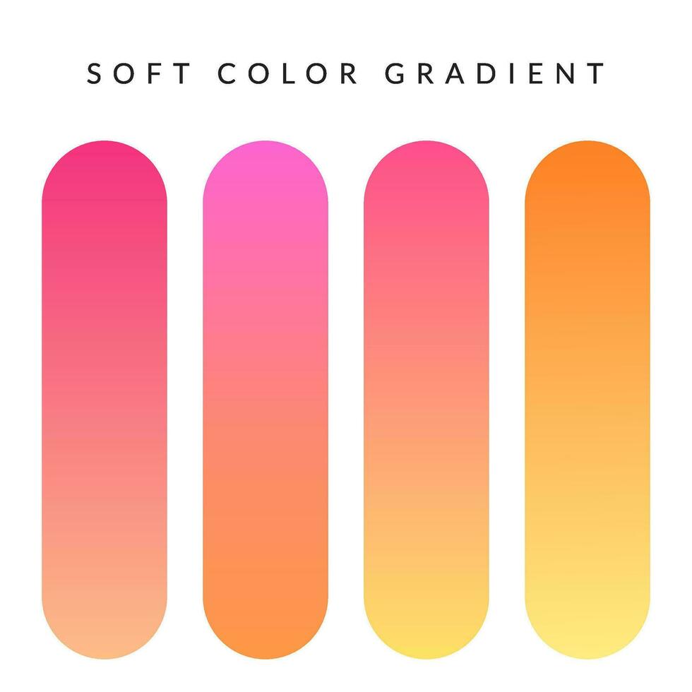 Sanft Gradient Farbe. Sanft Farbe Palette. Pastell- Farben. vektor