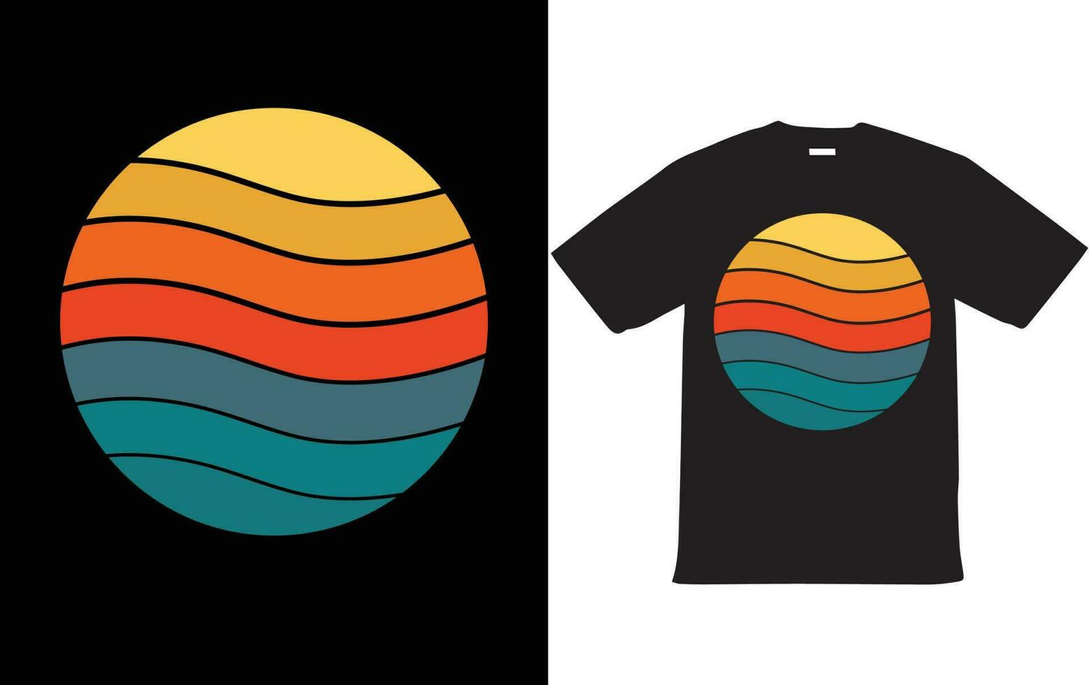 vintage sommar t-shirt design vektor