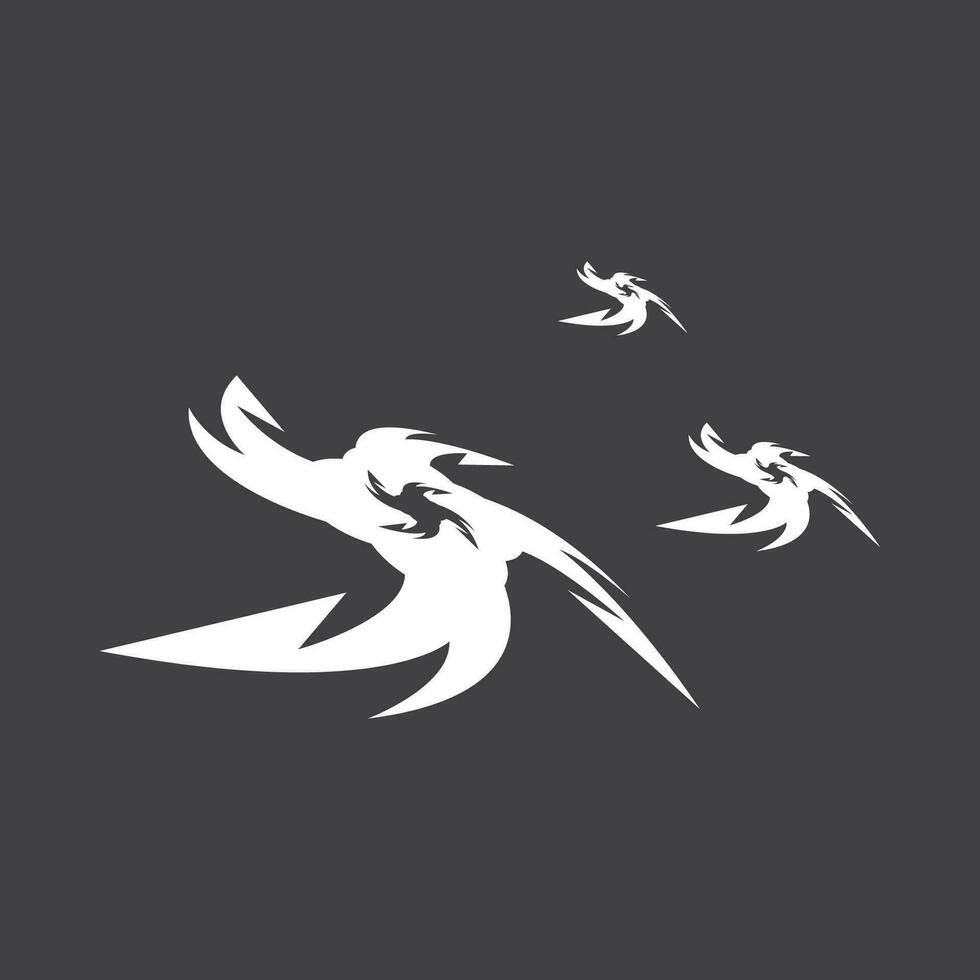 Ninja Shuriken Logo Vektor Vorlage