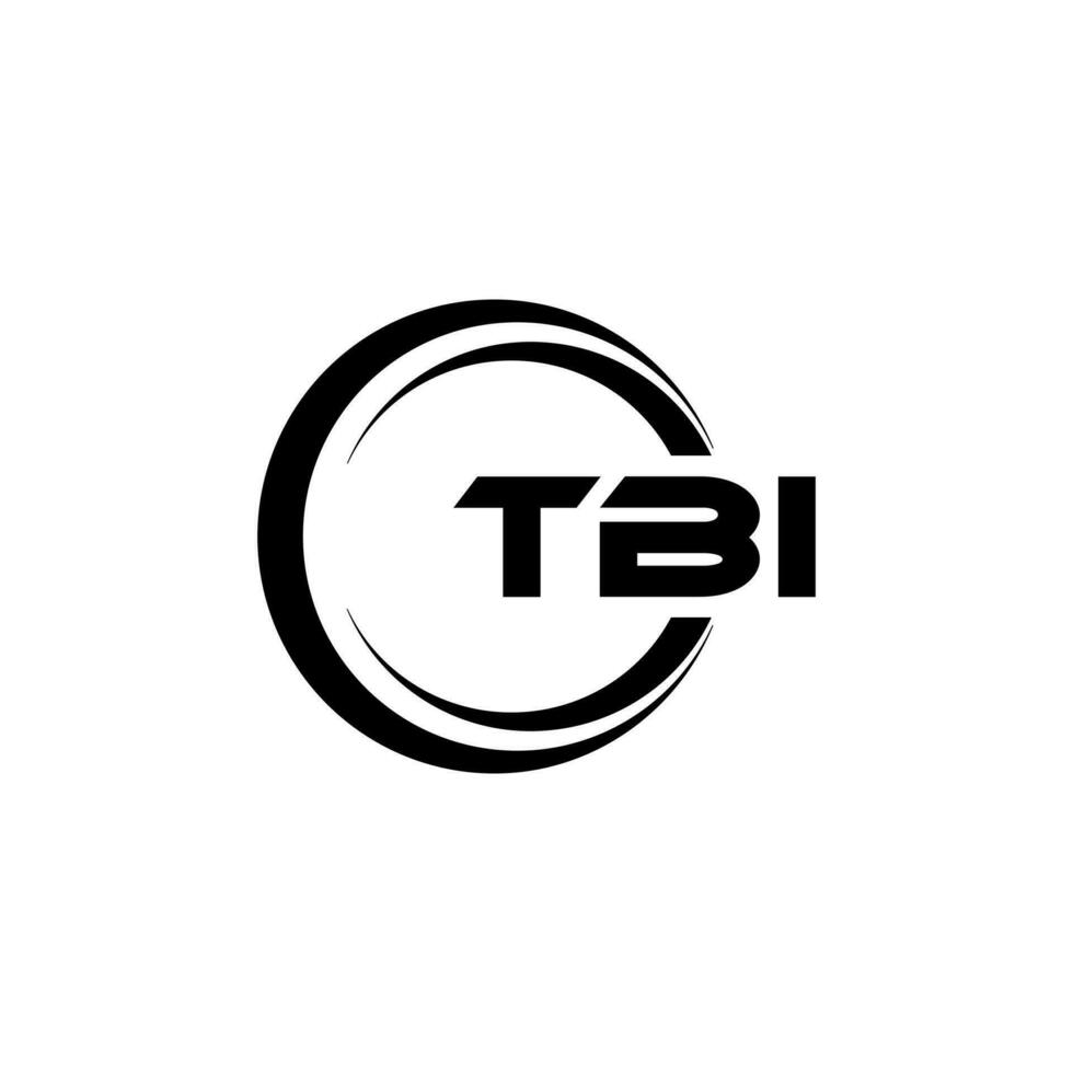 tbi Brief Logo Design, Inspiration zum ein einzigartig Identität. modern Eleganz und kreativ Design. Wasserzeichen Ihre Erfolg mit das auffällig diese Logo. vektor