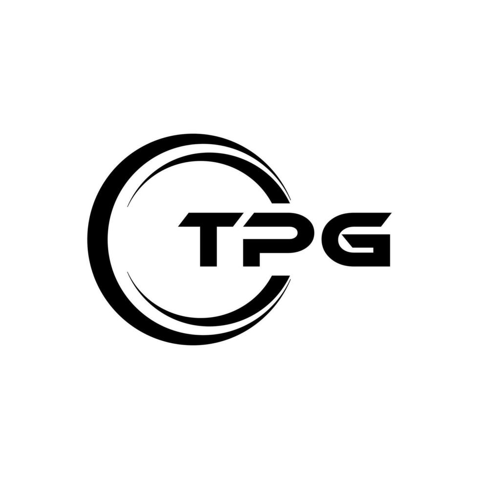 tpg Brief Logo Design, Inspiration zum ein einzigartig Identität. modern Eleganz und kreativ Design. Wasserzeichen Ihre Erfolg mit das auffällig diese Logo. vektor