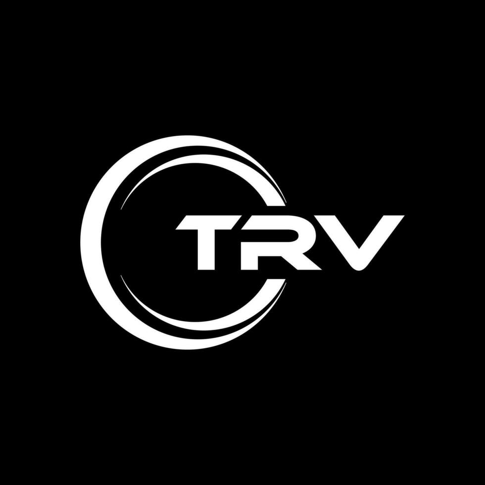 trv brev logotyp design, inspiration för en unik identitet. modern elegans och kreativ design. vattenmärke din Framgång med de slående detta logotyp. vektor