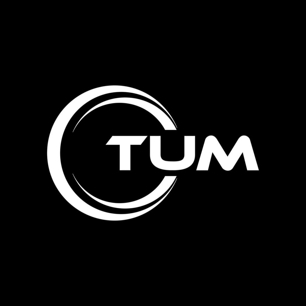 tum brev logotyp design, inspiration för en unik identitet. modern elegans och kreativ design. vattenmärke din Framgång med de slående detta logotyp. vektor