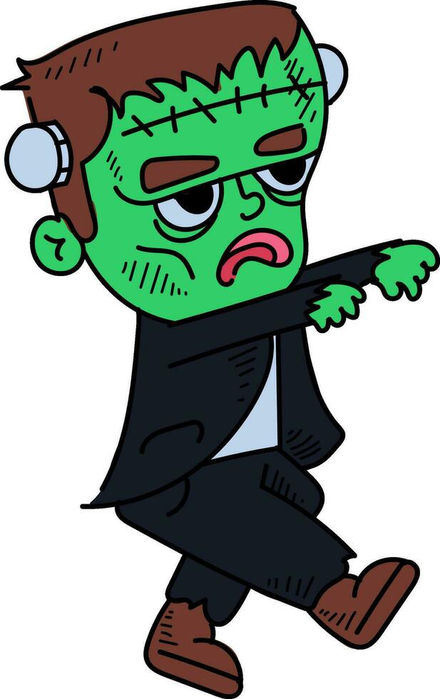 frankenstein monster halloween illustration vektor