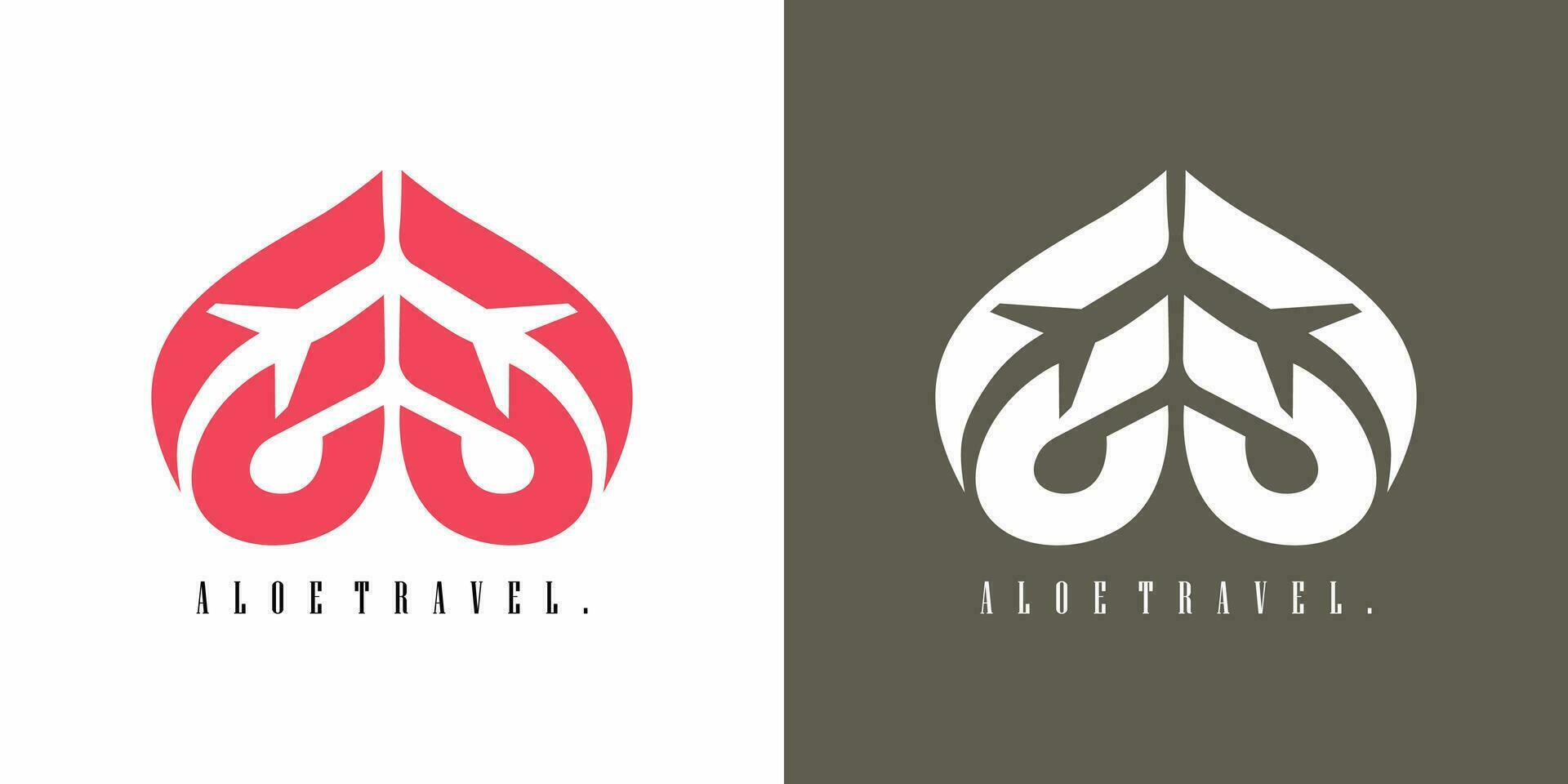 zwei Logos zum das Unternehmen Reise vektor