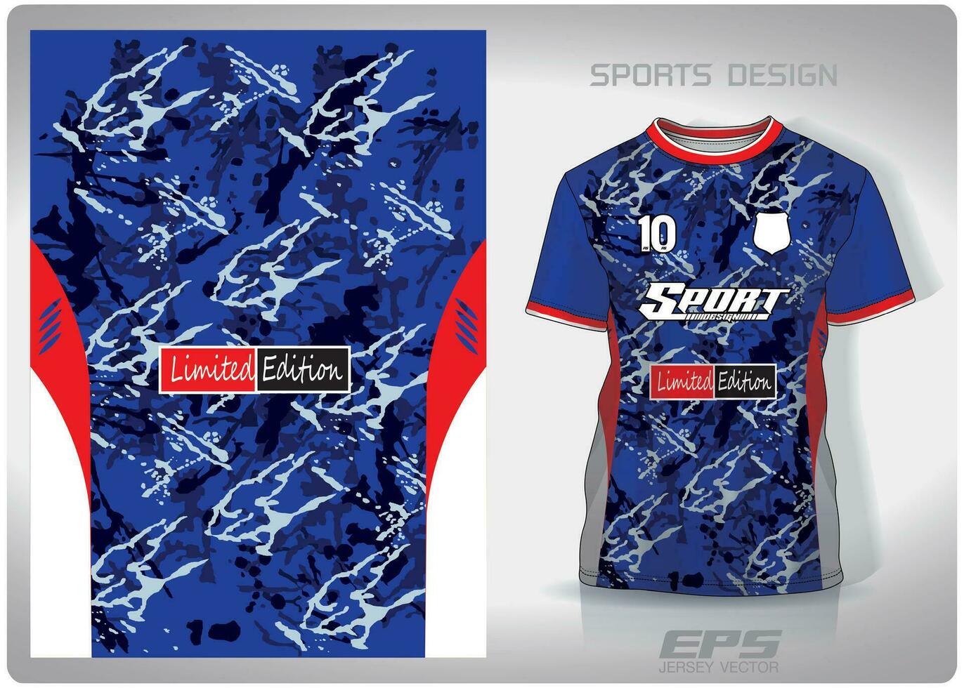 vektor sporter skjorta bakgrund bild.blå militär kamouflage mönster design, illustration, textil- bakgrund för sporter t-shirt, fotboll jersey skjorta