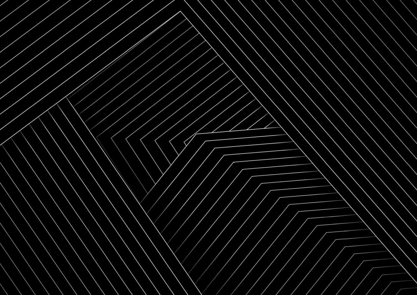 abstrakt svart minimal bakgrund med vit rader vektor