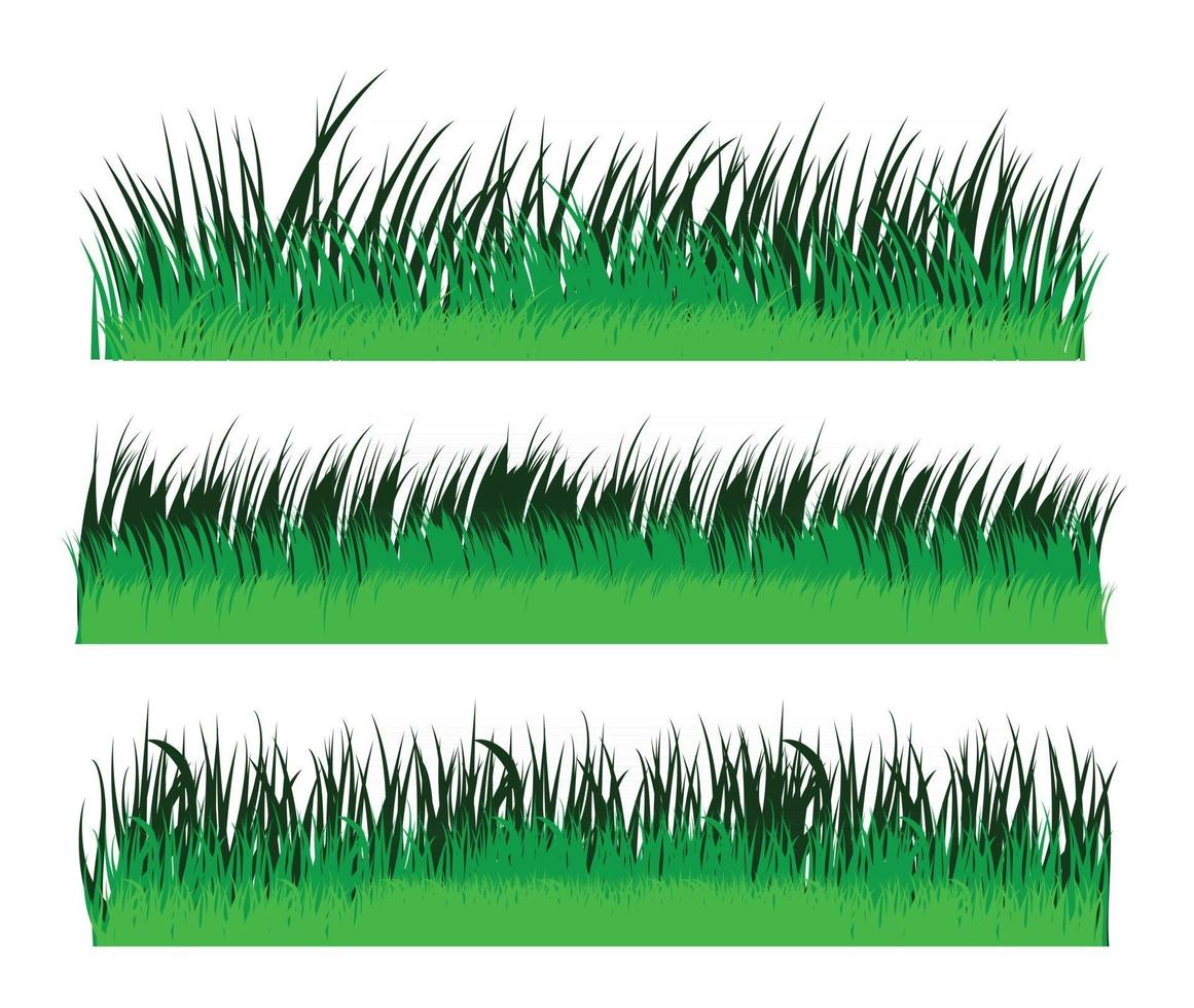 grönt gräs mönster vektor design