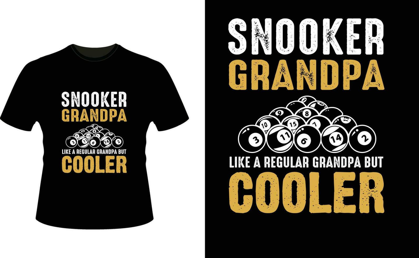 snooker morfar tycka om en regelbunden morfar men kylare eller farfar tshirt design eller farfar dag t skjorta design vektor
