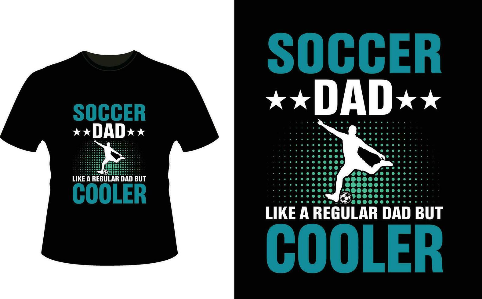 fotboll pappa tycka om en regelbunden pappa men kylare eller pappa pappa tshirt design eller far dag t skjorta design vektor