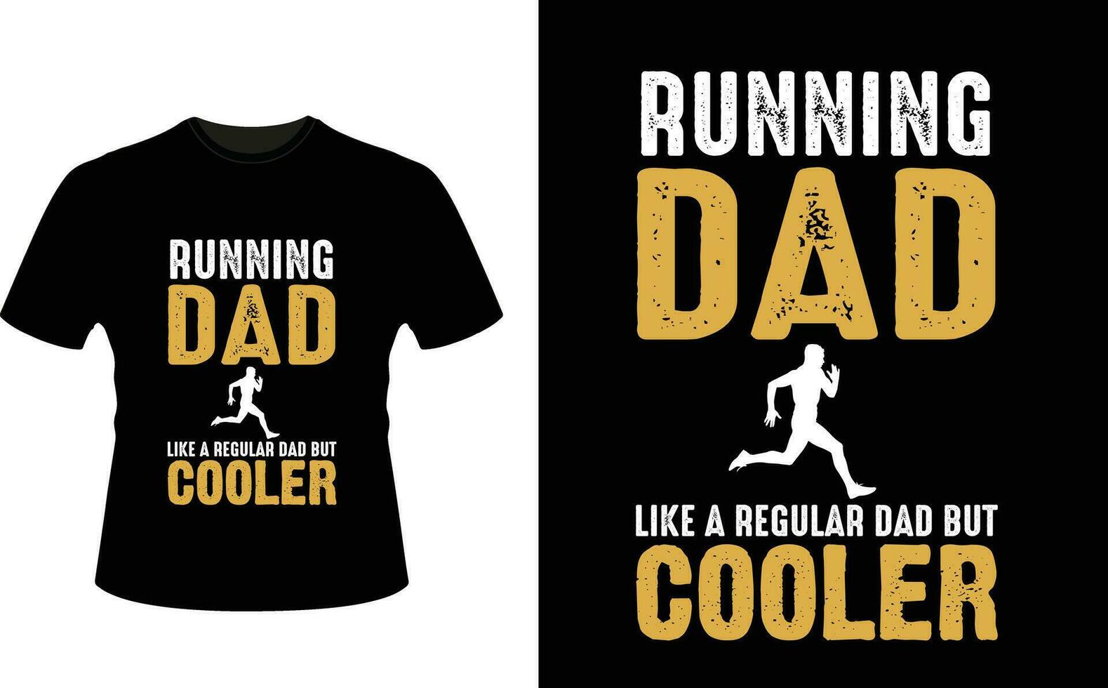 löpning pappa tycka om en regelbunden pappa men kylare eller pappa pappa tshirt design eller far dag t skjorta design vektor