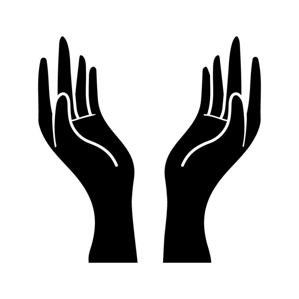 hand symbol ikon vektor. hand illustration tecken. symbol visad förbi de hand tecken. vektor