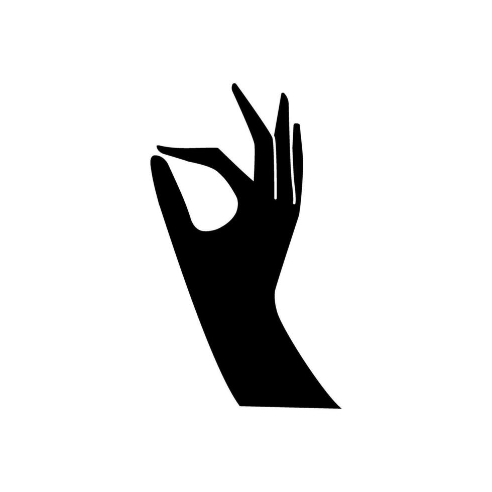 hand symbol ikon vektor. hand illustration tecken. symbol visad förbi de hand tecken. vektor