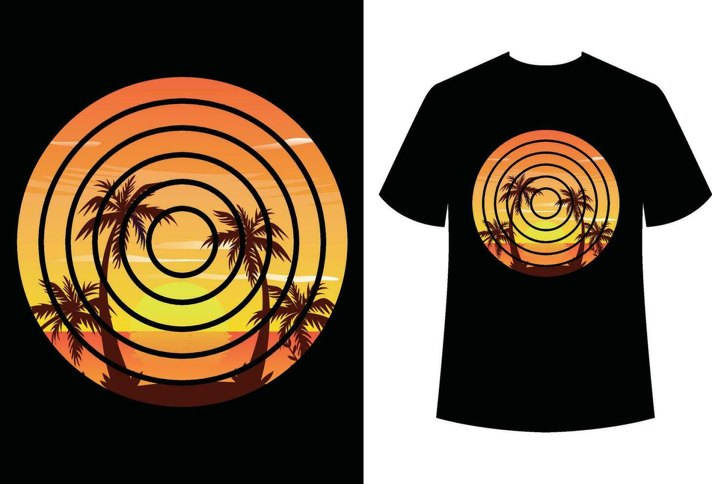 sommar t-shirt design vektor