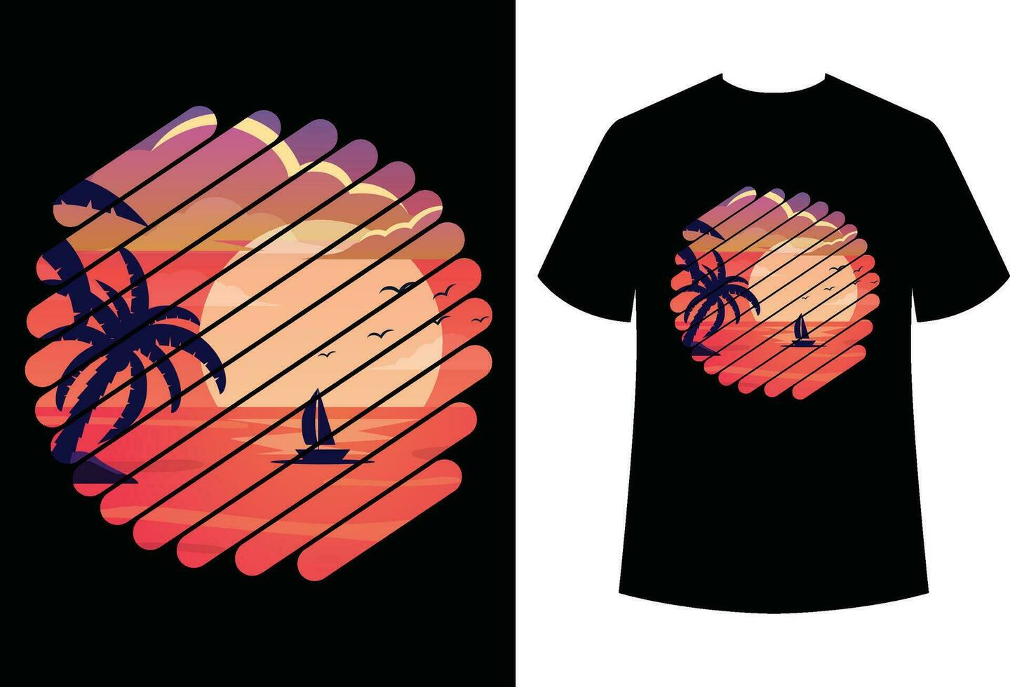 Sommer-T-Shirt-Design vektor