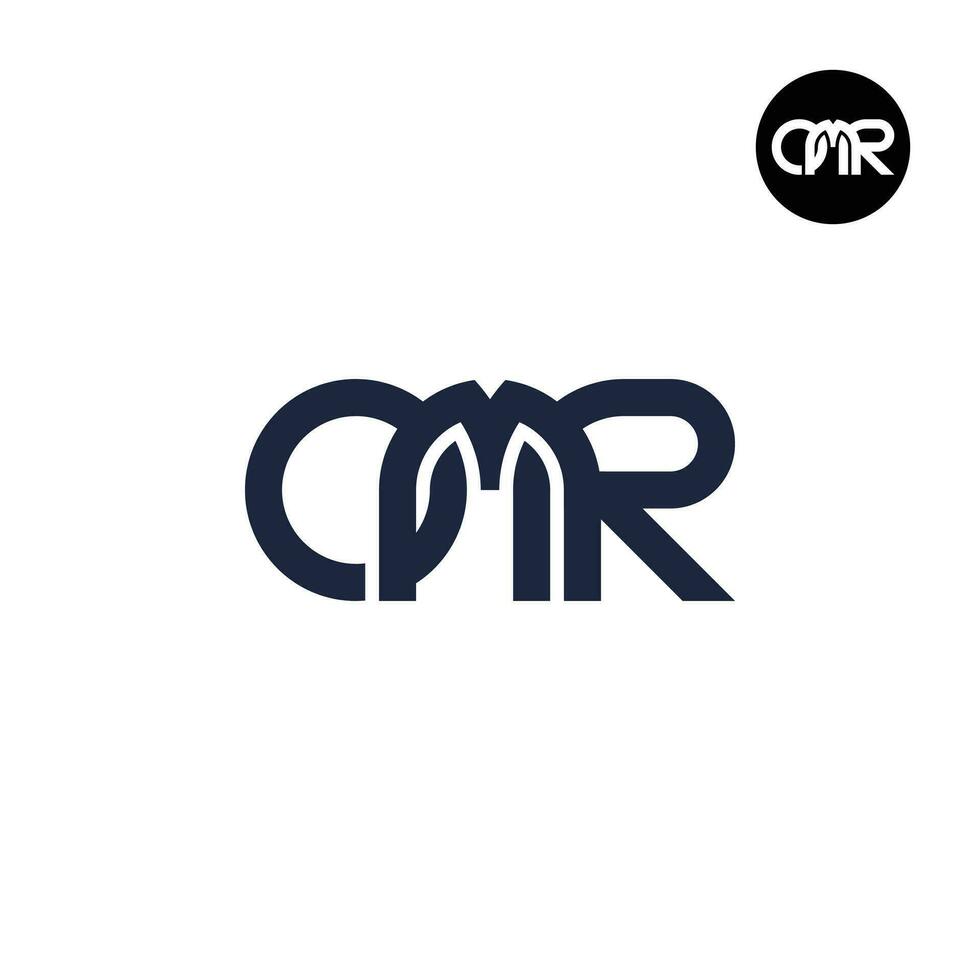 Brief Omr Monogramm Logo Design vektor