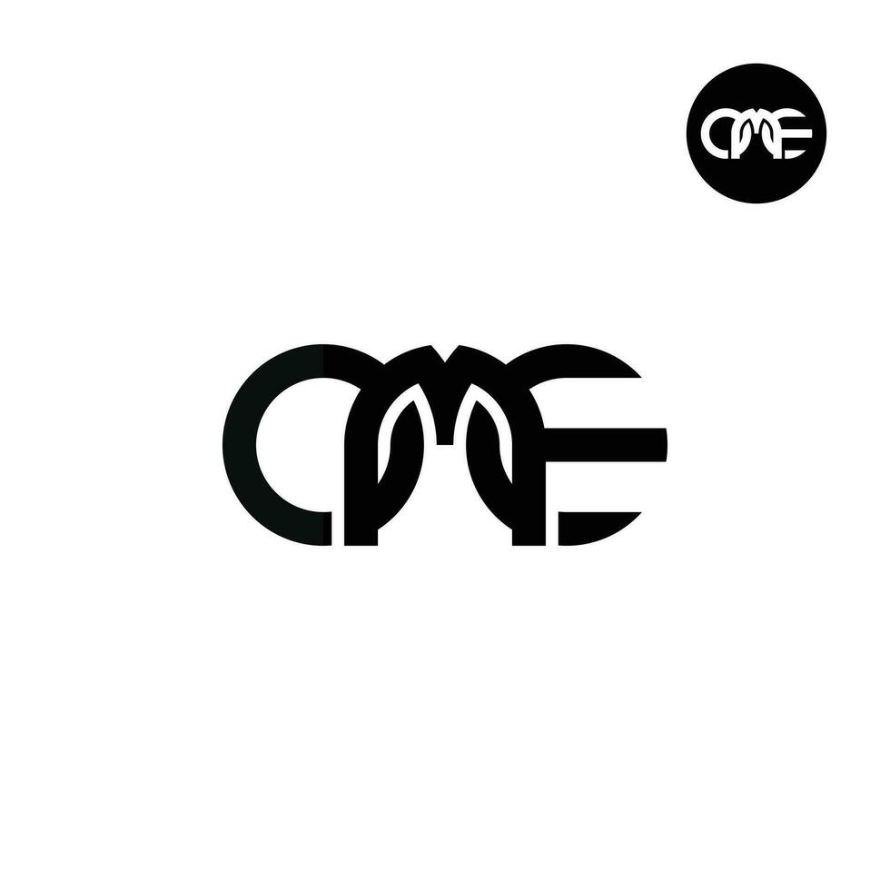 Brief om Monogramm Logo Design vektor