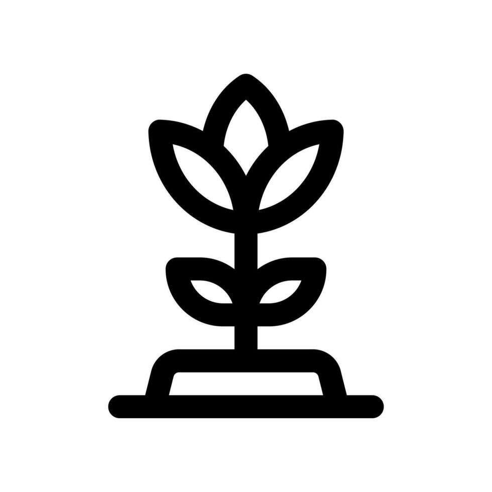 Tulpe Linie Symbol. Vektor Symbol zum Ihre Webseite, Handy, Mobiltelefon, Präsentation, und Logo Design.