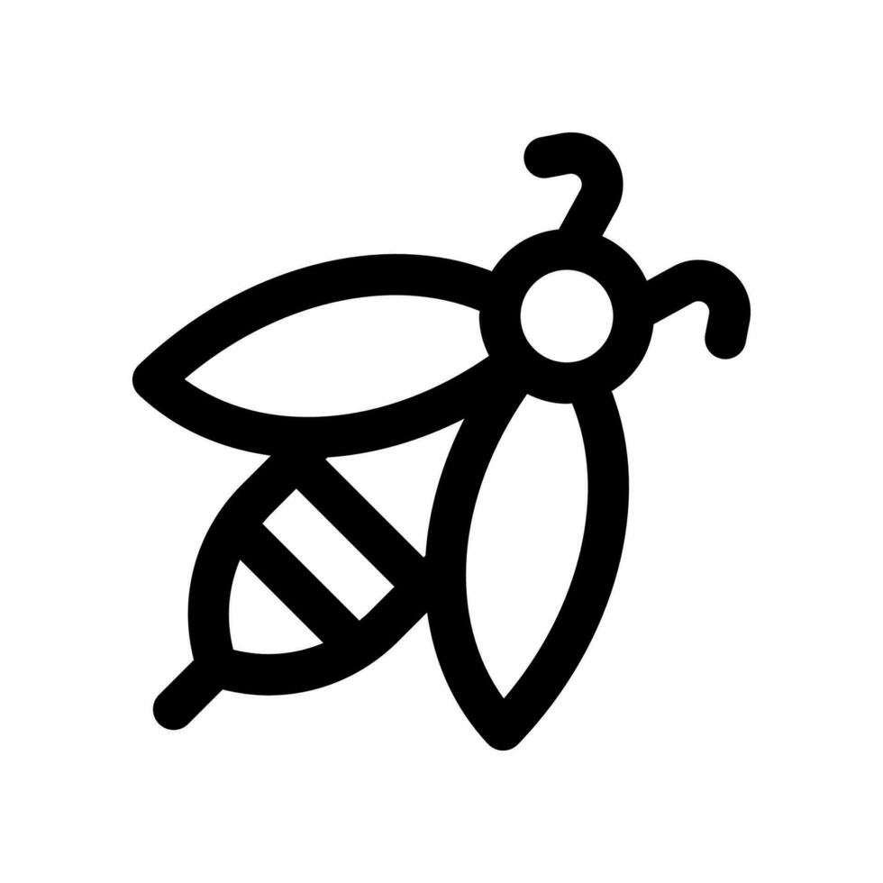 Biene Linie Symbol. Vektor Symbol zum Ihre Webseite, Handy, Mobiltelefon, Präsentation, und Logo Design.