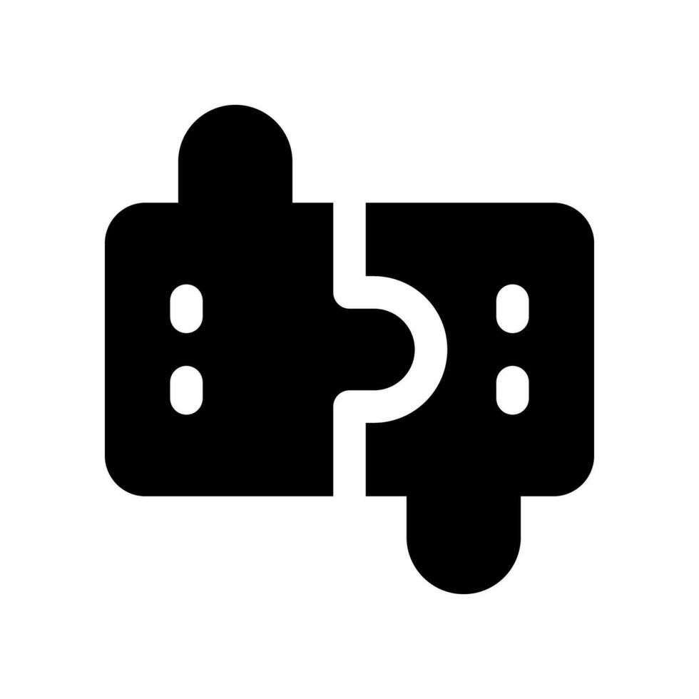 Puzzle solide Symbol. Vektor Symbol zum Ihre Webseite, Handy, Mobiltelefon, Präsentation, und Logo Design.