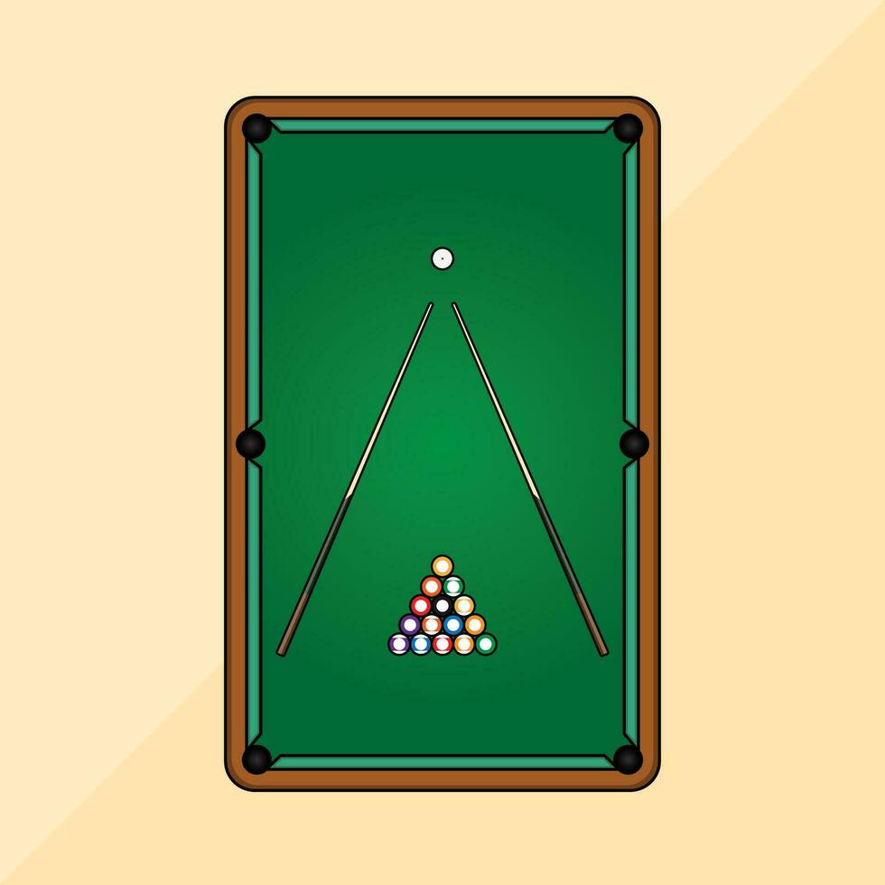 das Illustration von Billard- Spiel vektor