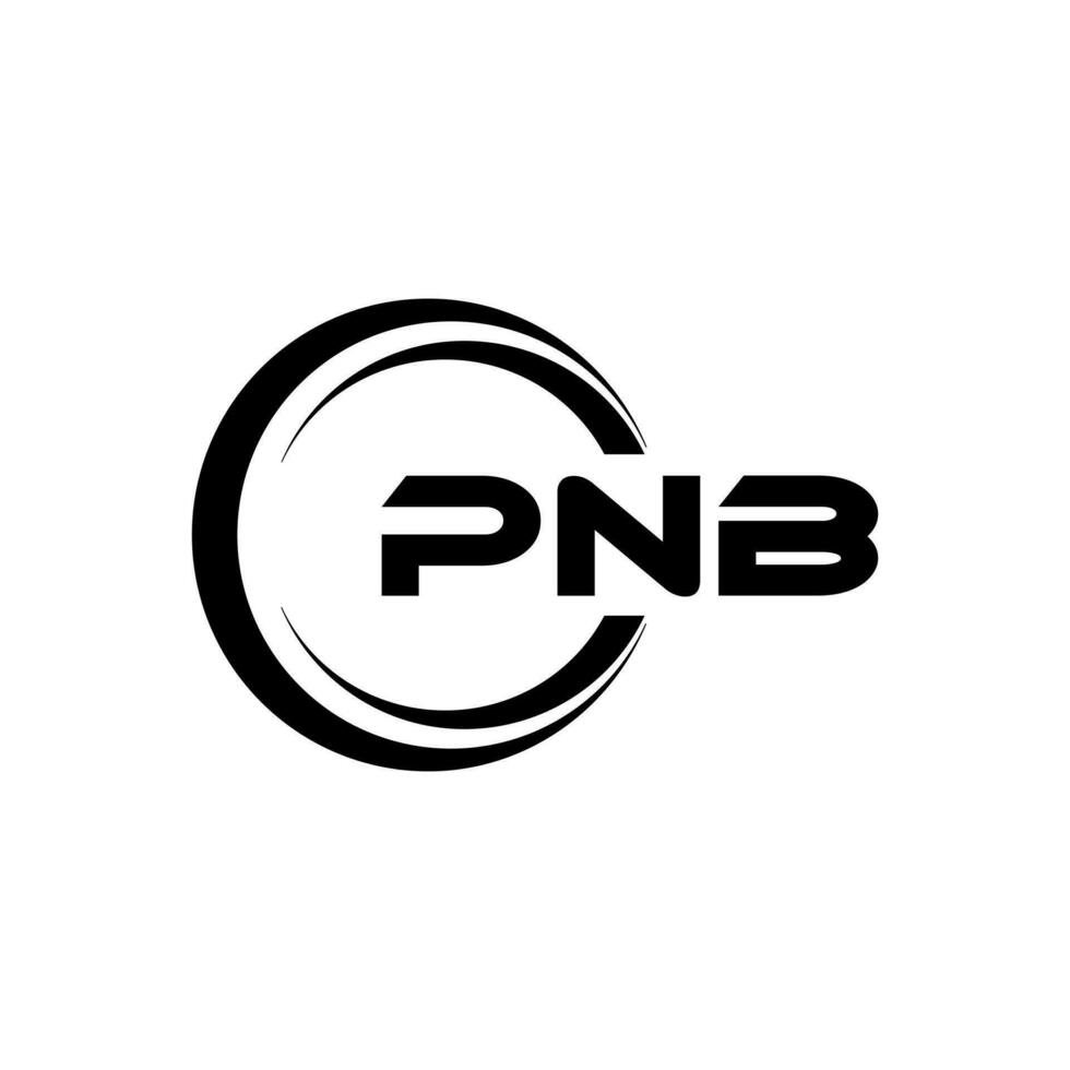 pnb brev logotyp design, inspiration för en unik identitet. modern elegans och kreativ design. vattenmärke din Framgång med de slående detta logotyp. vektor